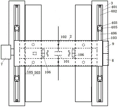 Non-disturbance compressive static load test system of foundation base