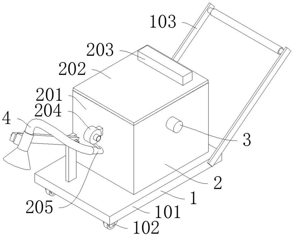 Air dust removal device for environment-friendly engineering construction