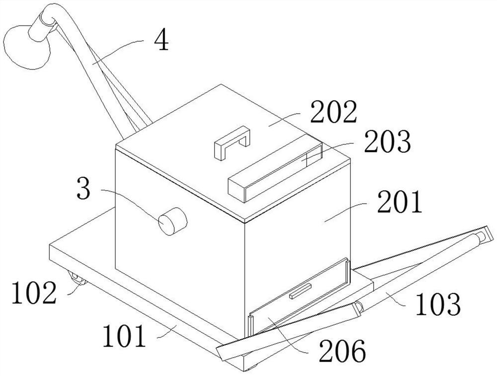 Air dust removal device for environment-friendly engineering construction