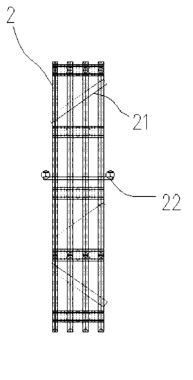High-stiffness monolithic prestress assembly type foundation pit bracing inner-supporting system