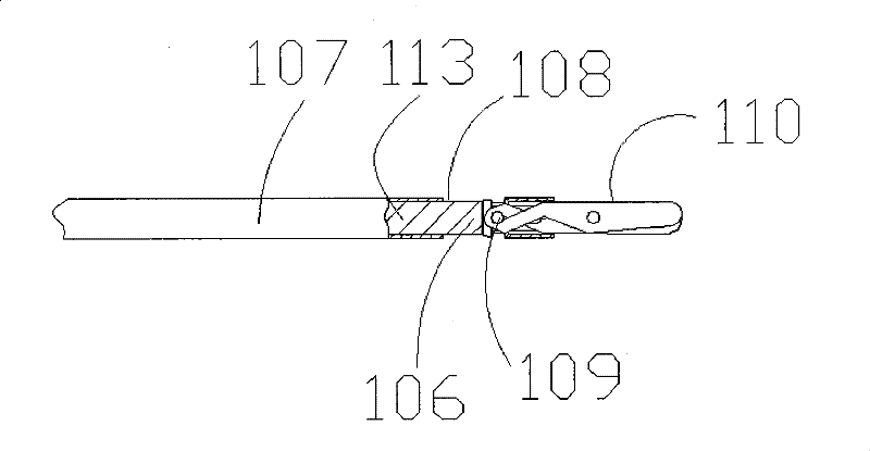 Surgical department shearing device used for endoscopy surgery