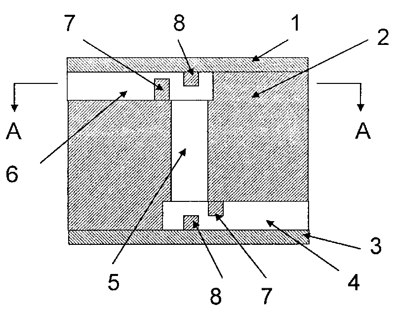 Waveguide communicating vessel