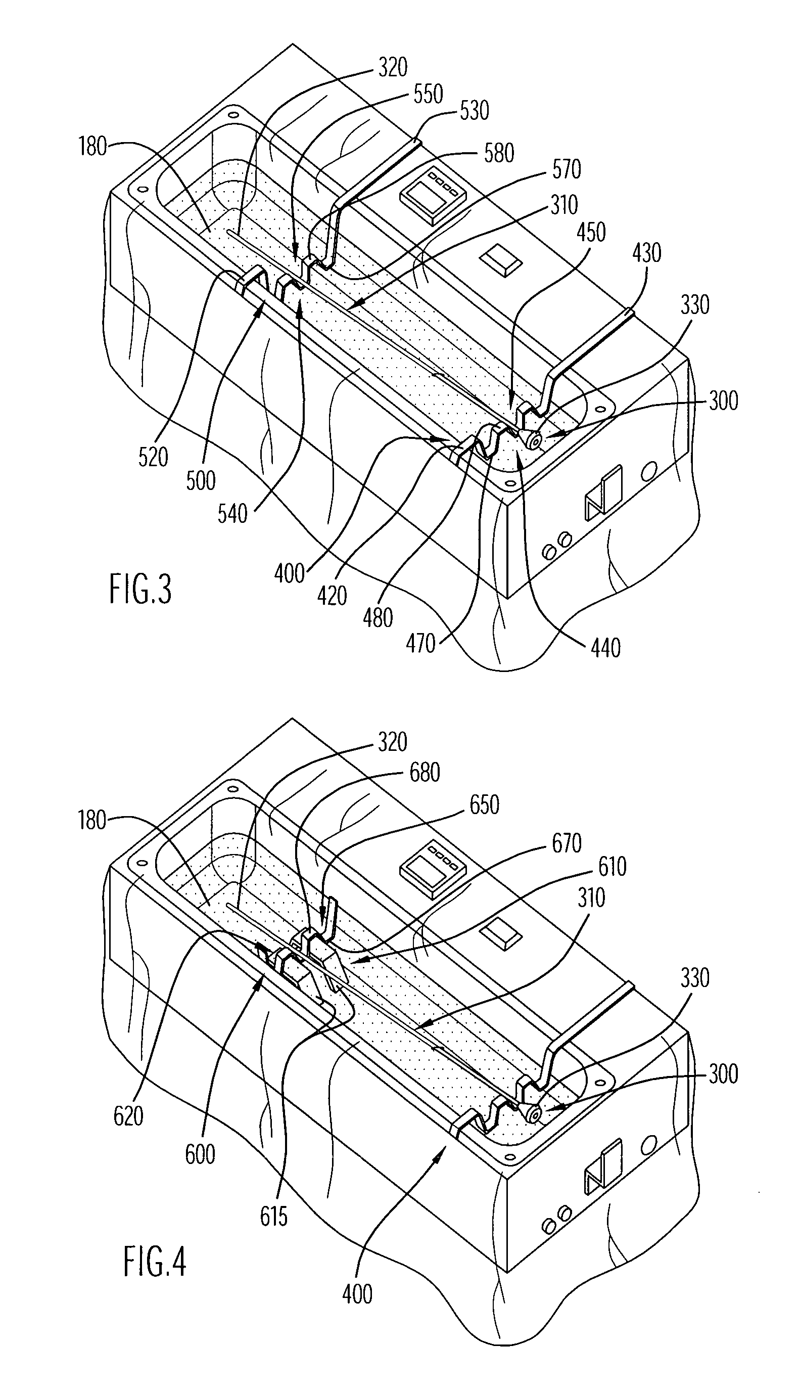 Thermal treatment system instrument rack and method of selectively thermally treating medical instrument portions