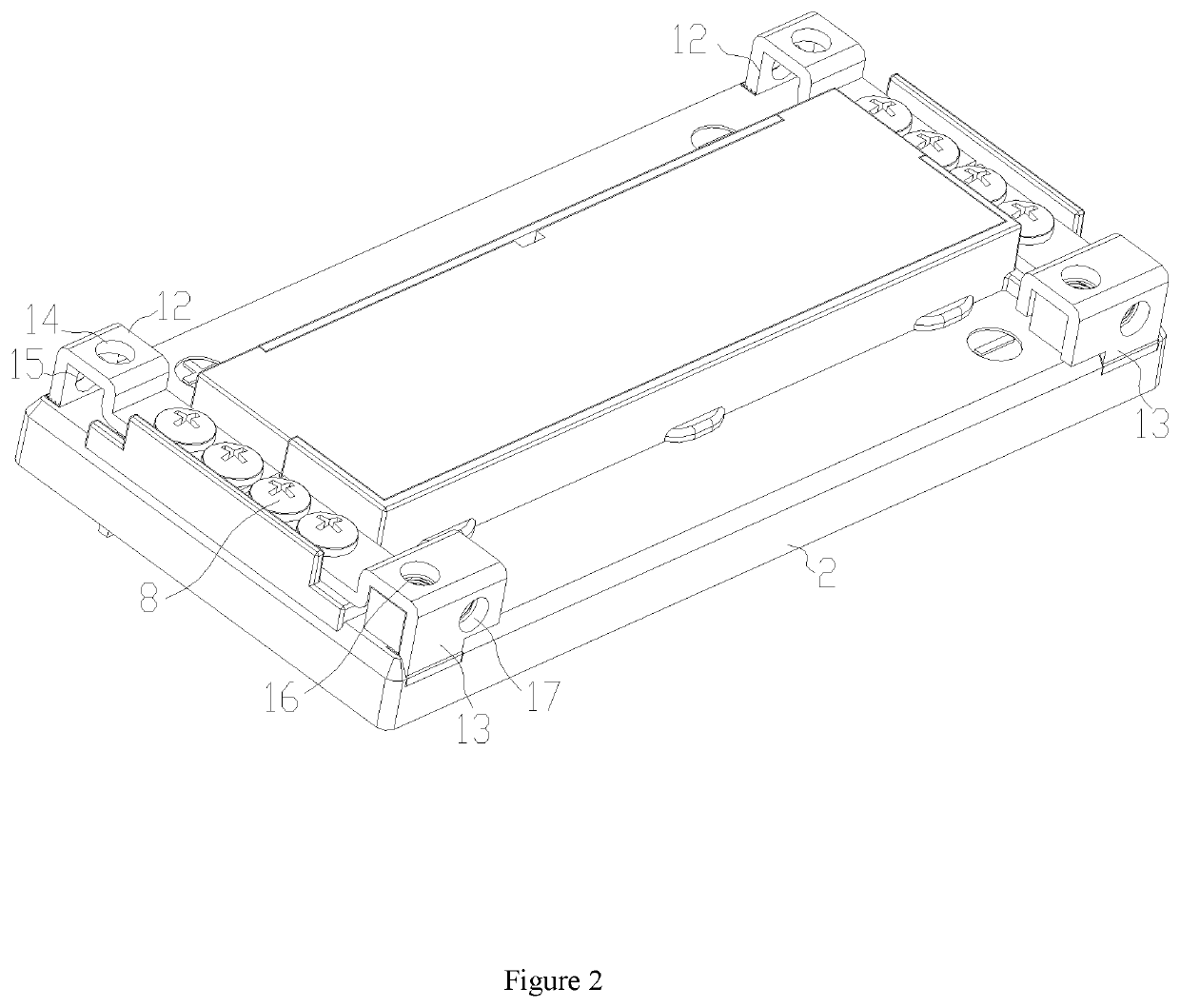 Battery covering structure with replaceable terminals