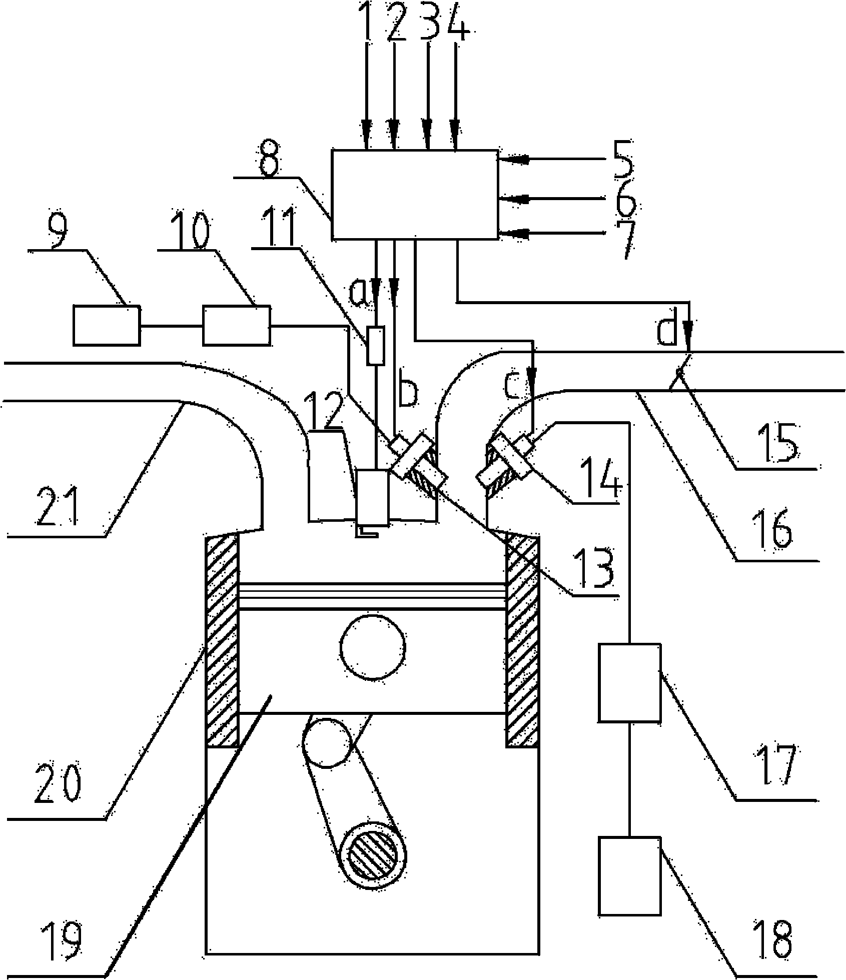 Control method of combustion engine using dimethyl ether and high-octane rating fuel