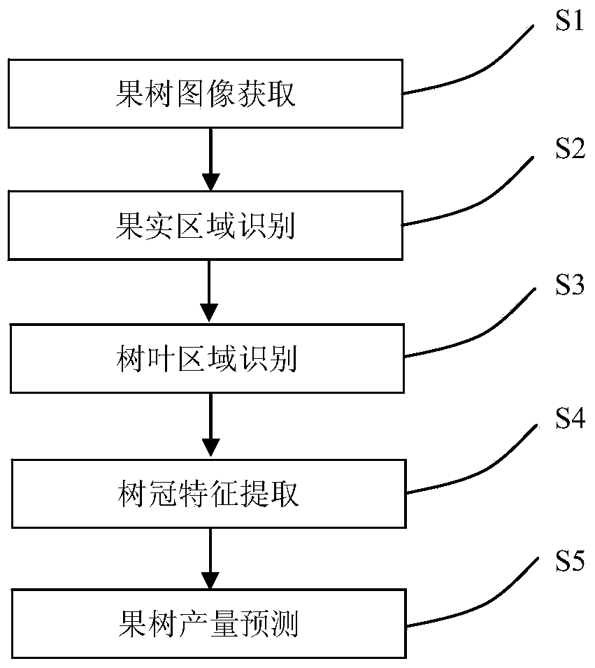 Method for early-prediction of fruit tree yield