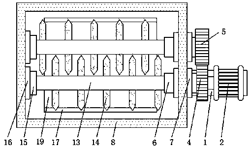 Agricultural straw treating device