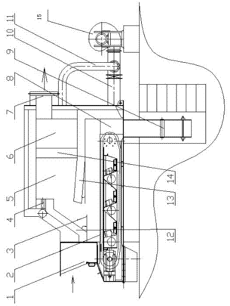 Integrated device for producing carbon continuously and utilizing hot blast by utilizing biomass fuels