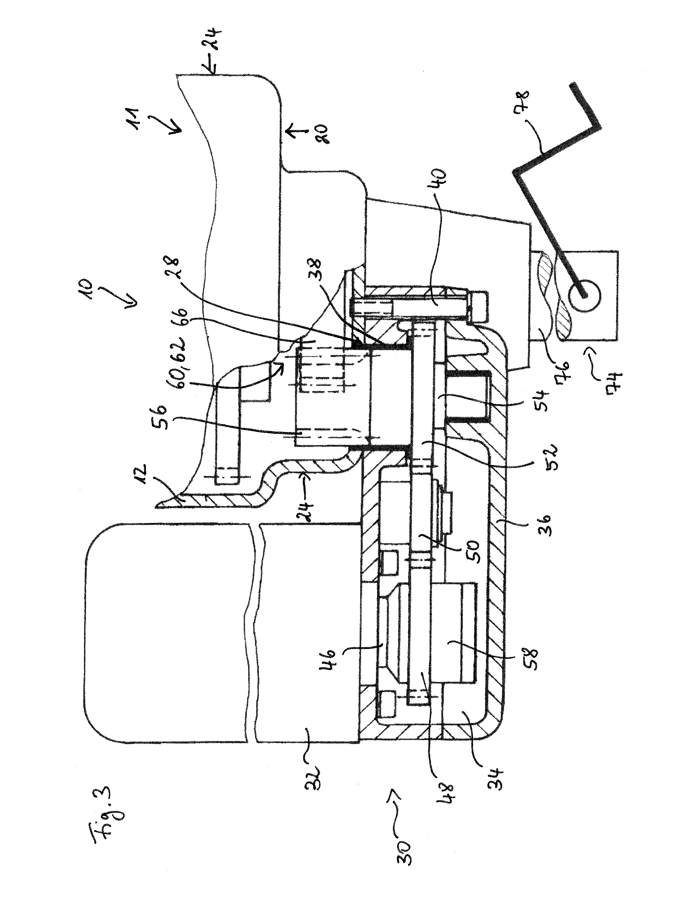 Height-Adjustable Support For a Vehicle