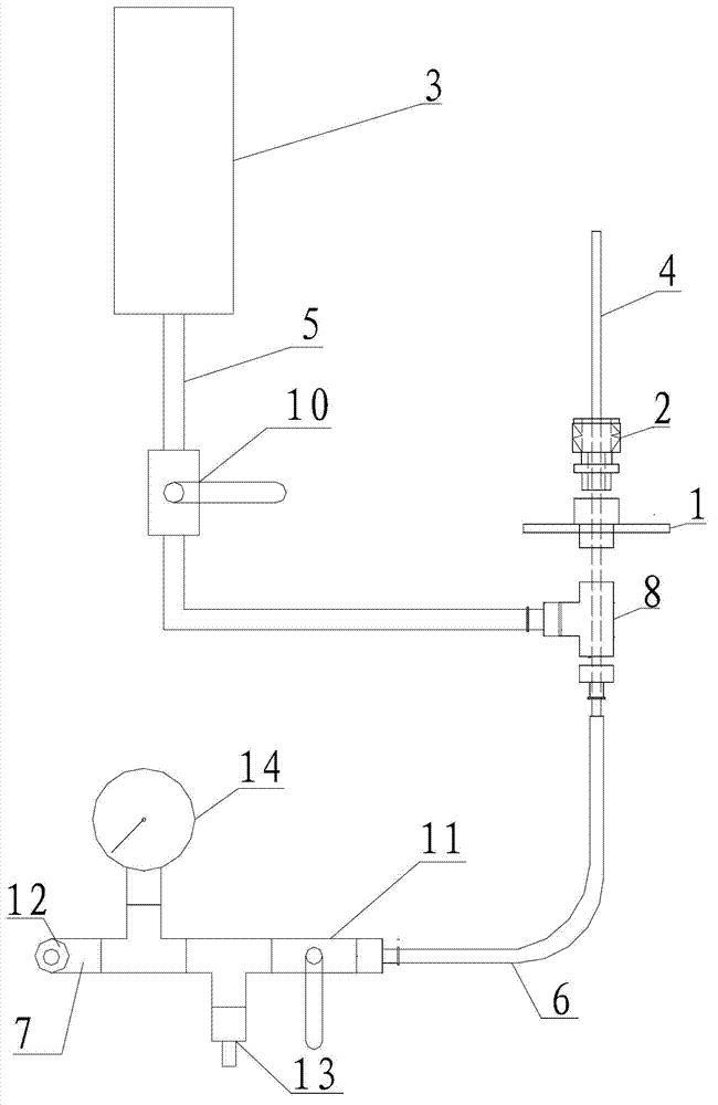 Water injection and air inflation integrated water rocket launching device