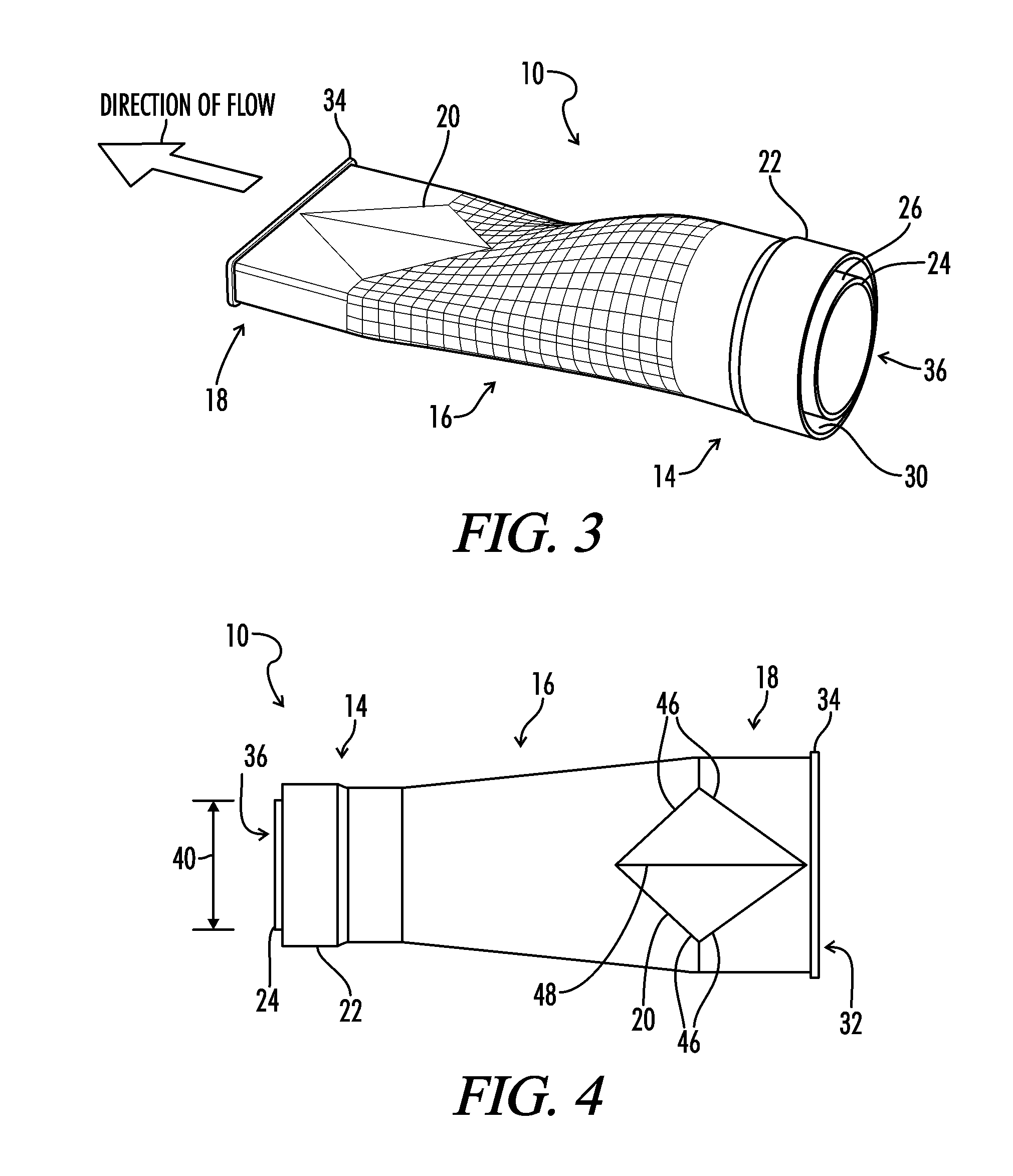 Low profile attachment for emitting water with connector for corrugated pipe