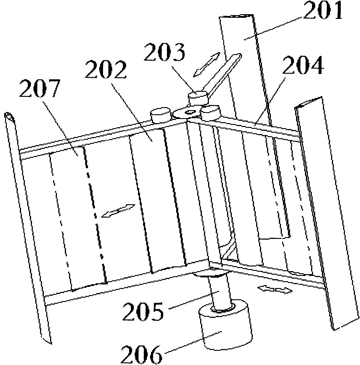 Vertical shaft wind turbine with lifting power and resistance complementary adjustment
