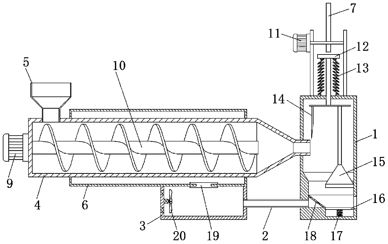 Extrusion forming device for curing agent coating production