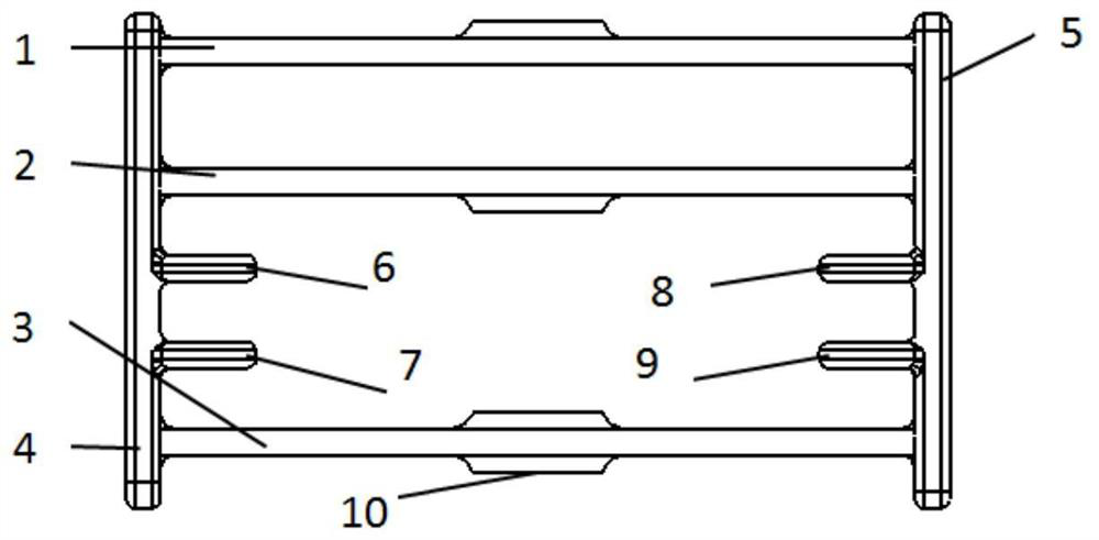 Land leveler and rear rack connecting structure of land leveler