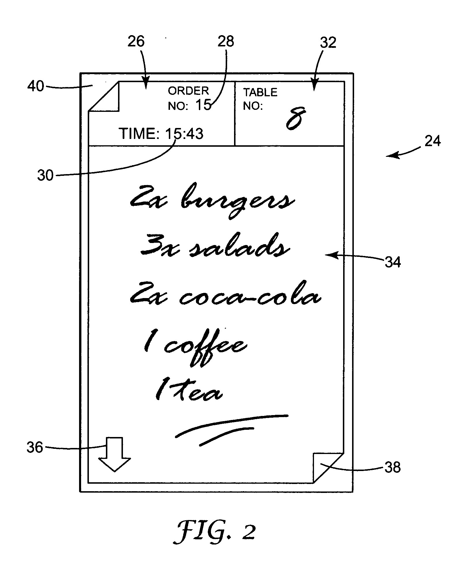 System and method of communicating a plurality of food orders in a restaurant