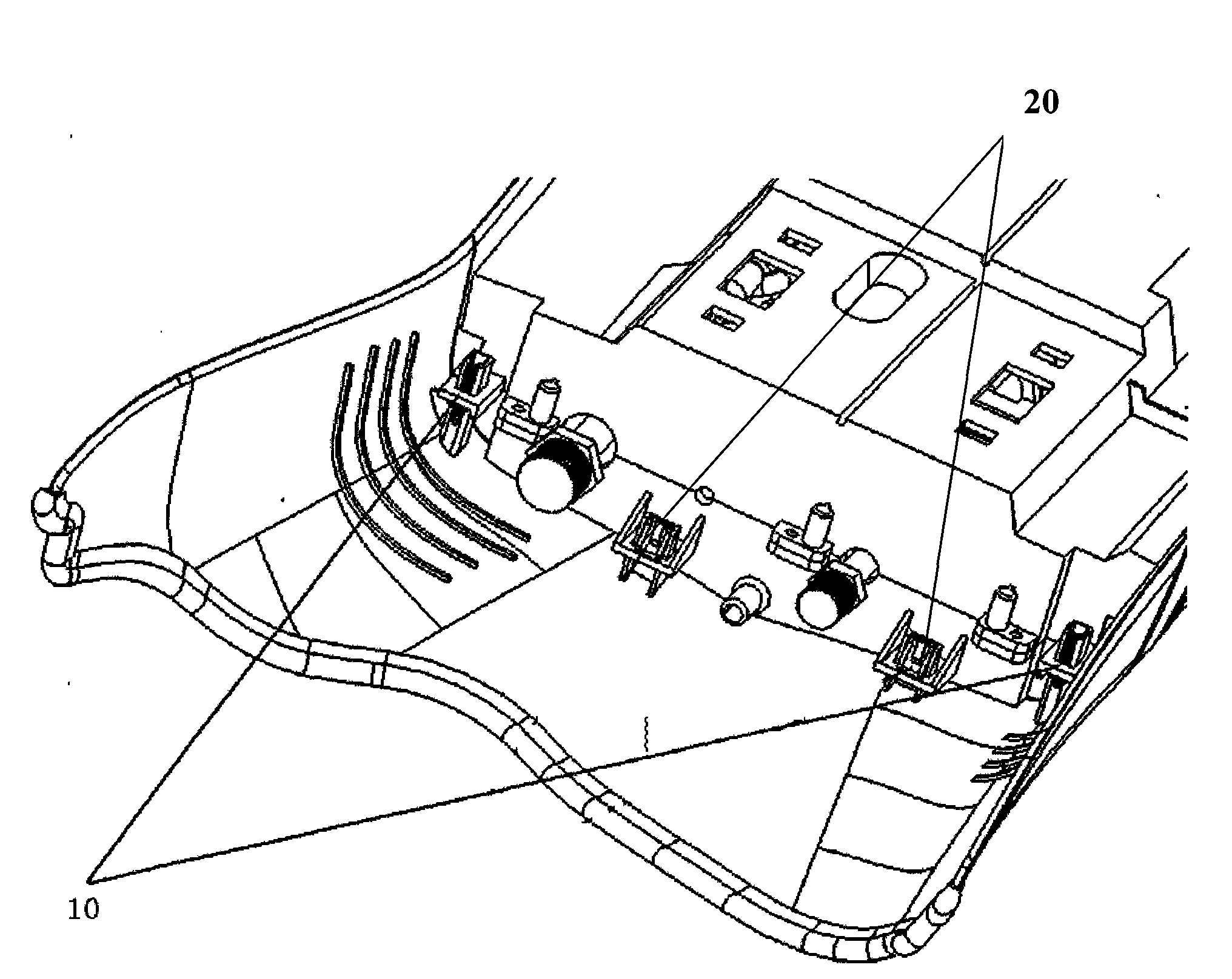 Connection structure for automobile side cover