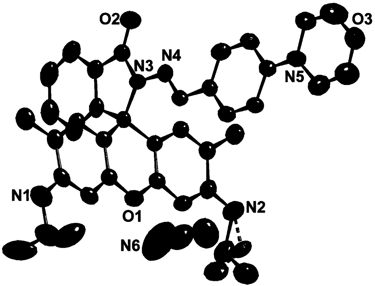 Rhodamine acylhydrazone derivative, preparation method and application thereof, and fluorescent probe