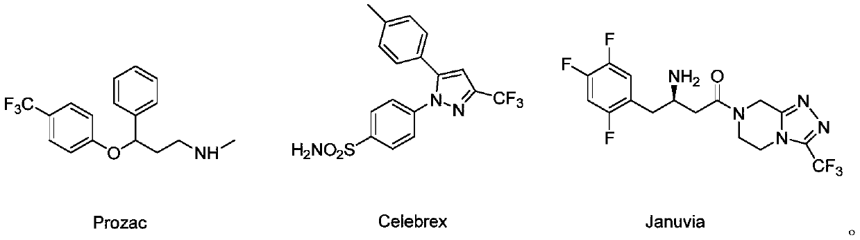 Synthesis method of beta-trifluoromethyl substituted alcohol organic molecule