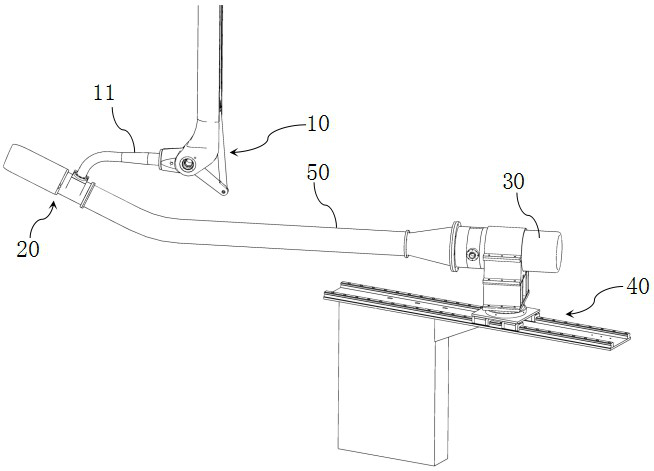 An air inlet test simulation device and simulation method