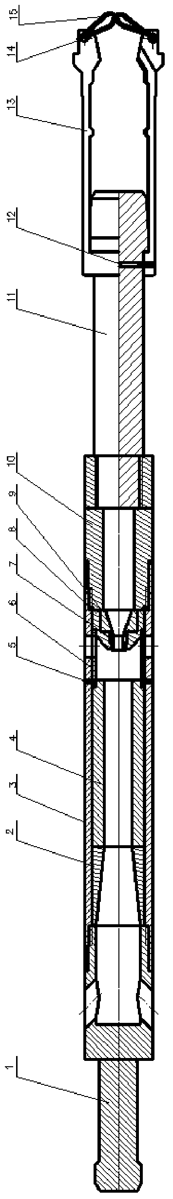Injection tool and application method for drainage and gas production in cooperation with downhole vortex tool