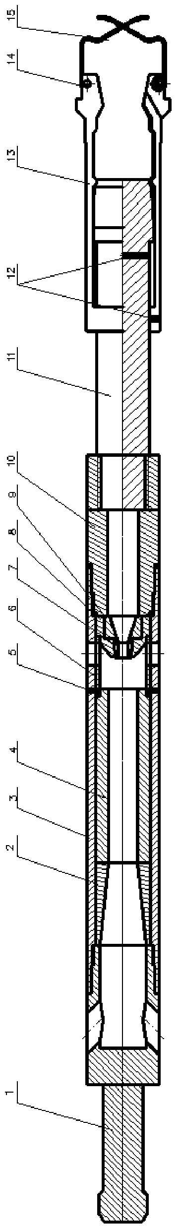 Injection tool and application method for drainage and gas production in cooperation with downhole vortex tool