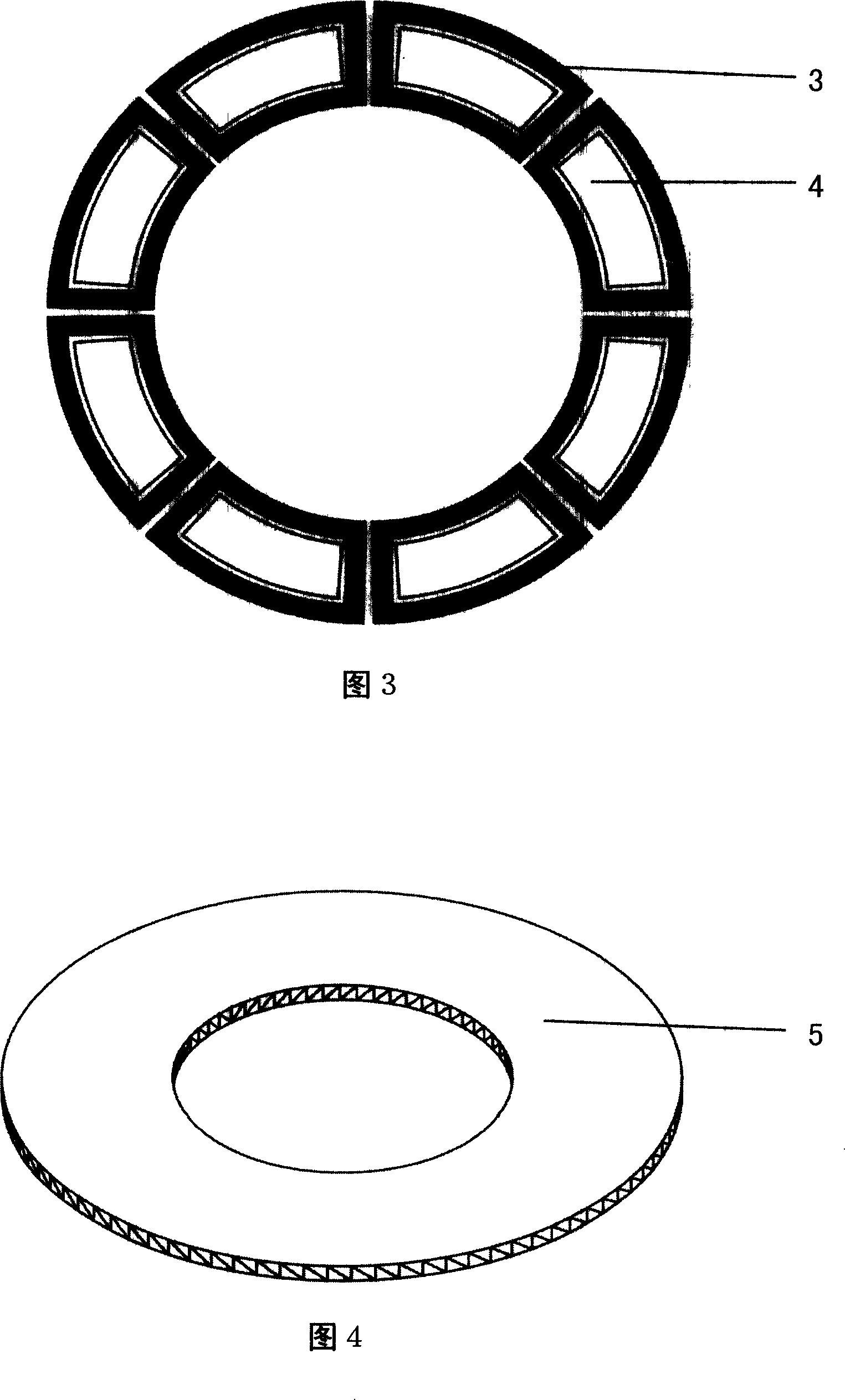 Internal stabilized electromagnetic suspension ring-shaped micro-rotating gyroscope
