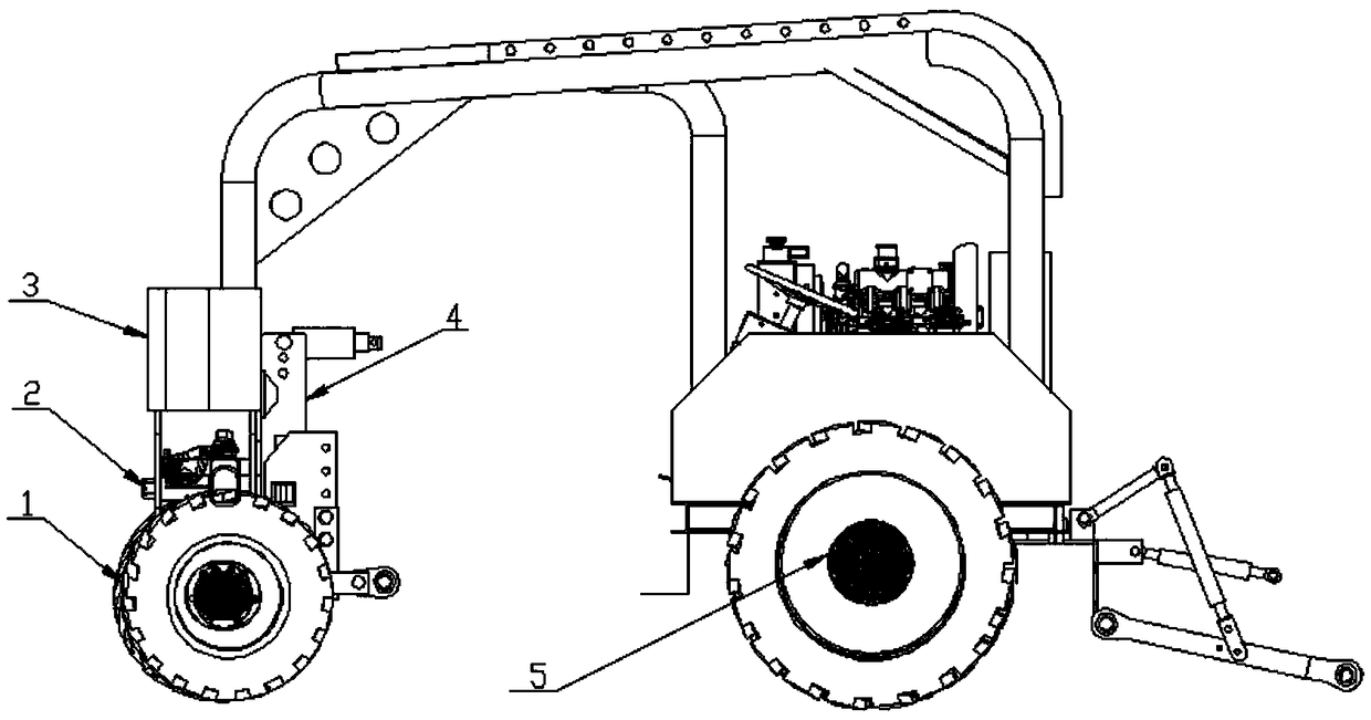 A power machine for vegetable field work