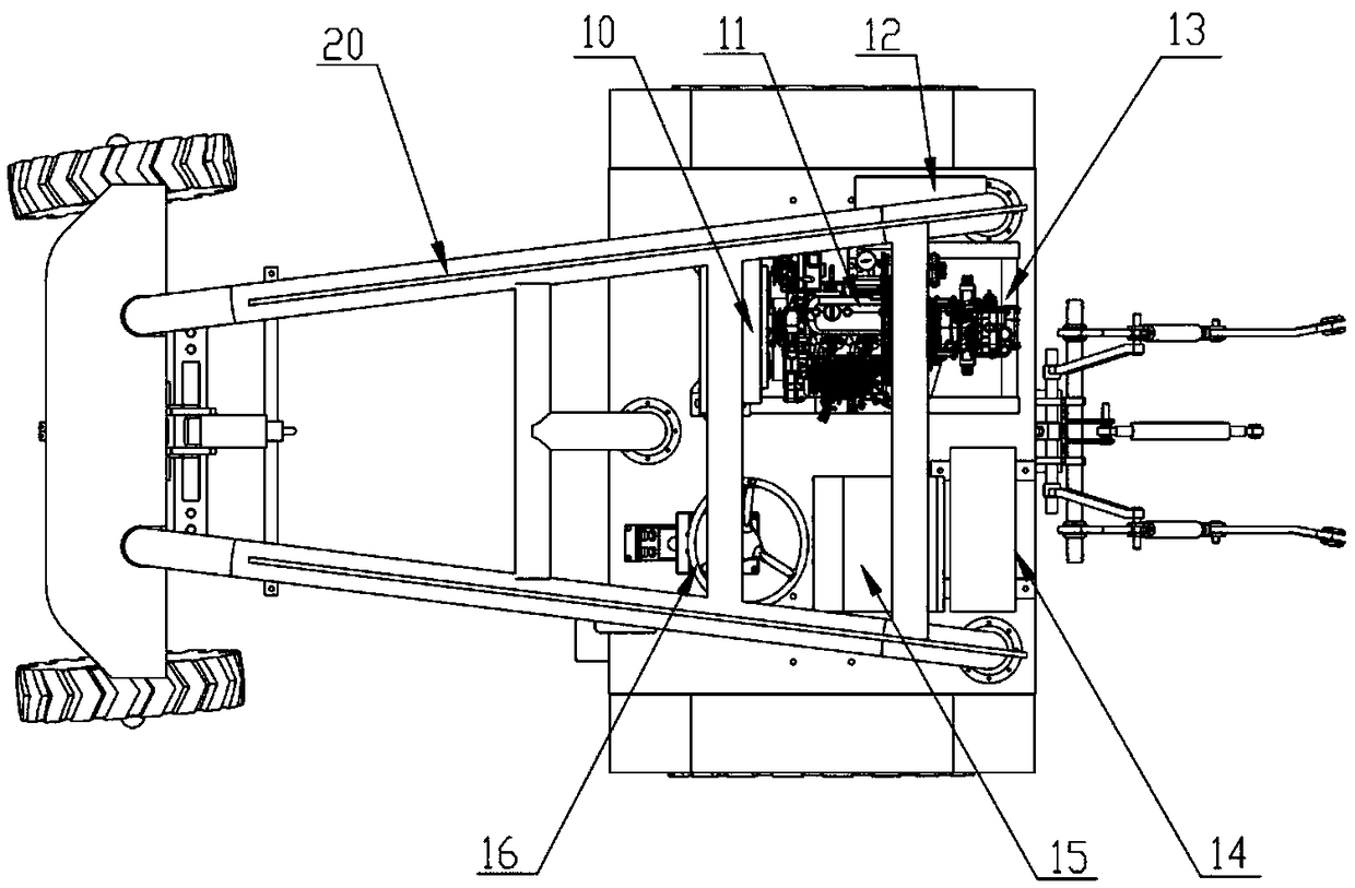 A power machine for vegetable field work