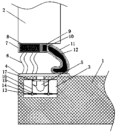 Refrigerator door sealing strip capable of being disassembled and assembled