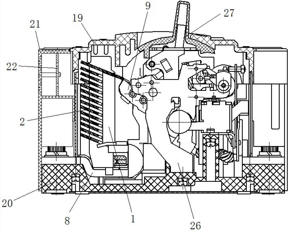 Arc guiding and extinguishing apparatus and DC breaker using same