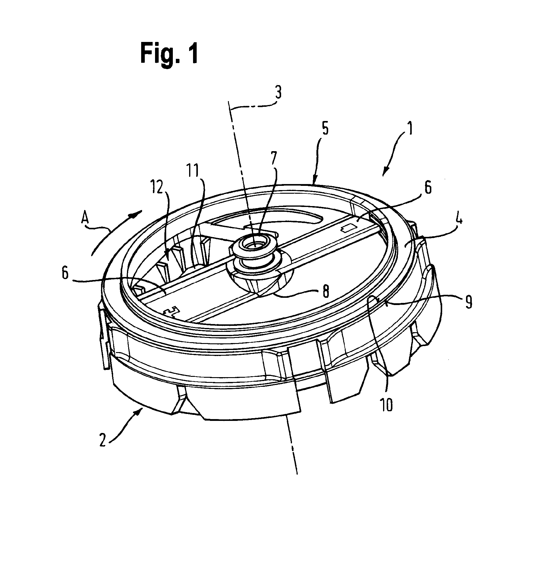 Device for cutting up foodstuffs