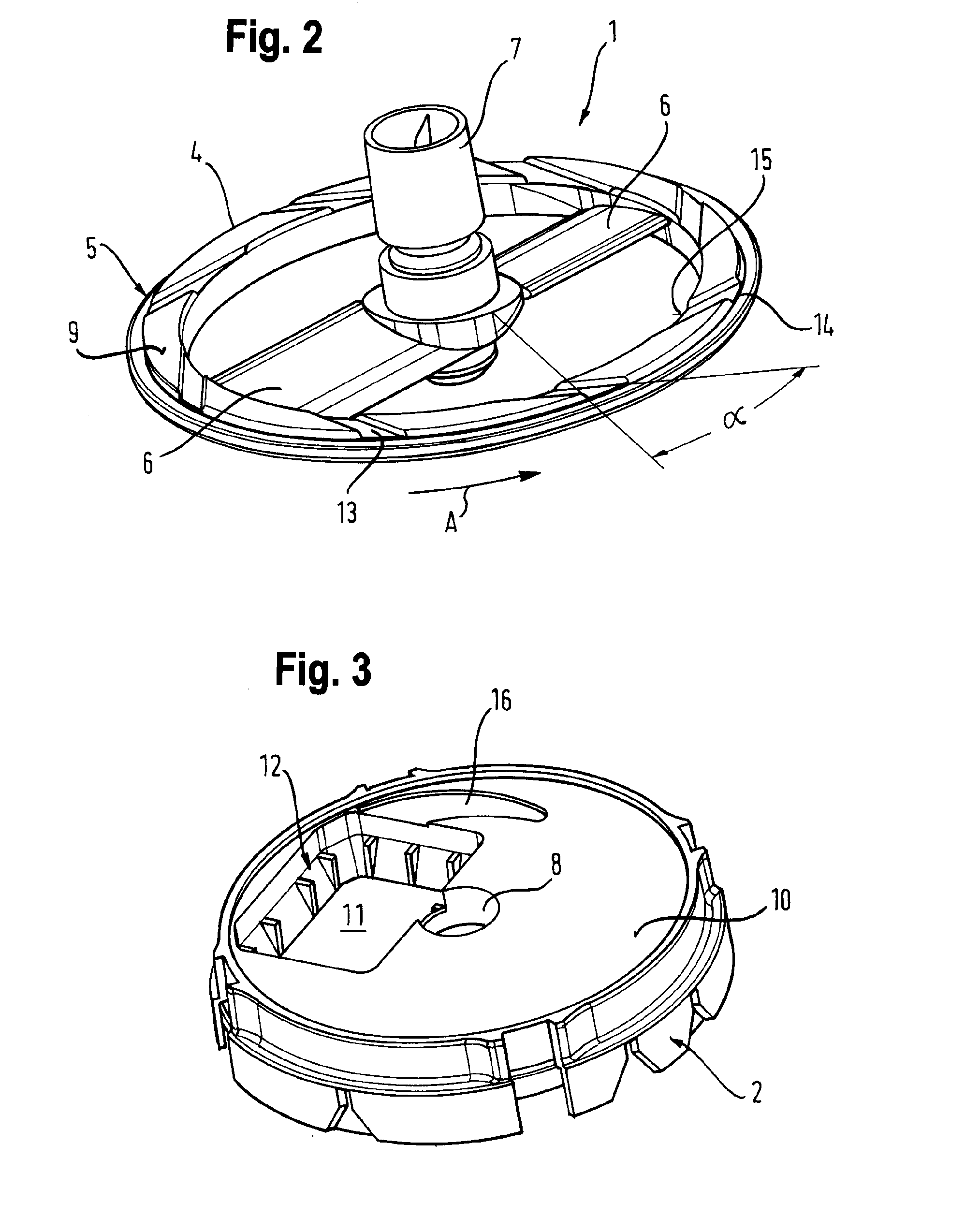 Device for cutting up foodstuffs