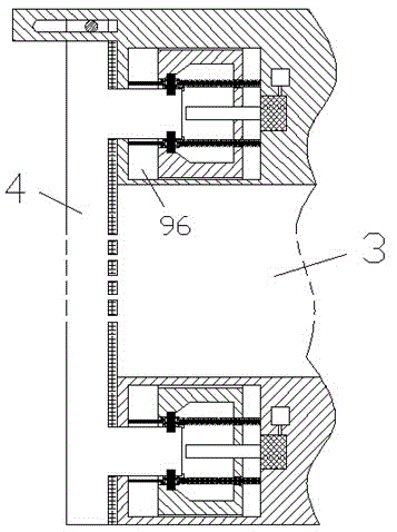 Power distribution cabinet with positioning projection and electronic control device