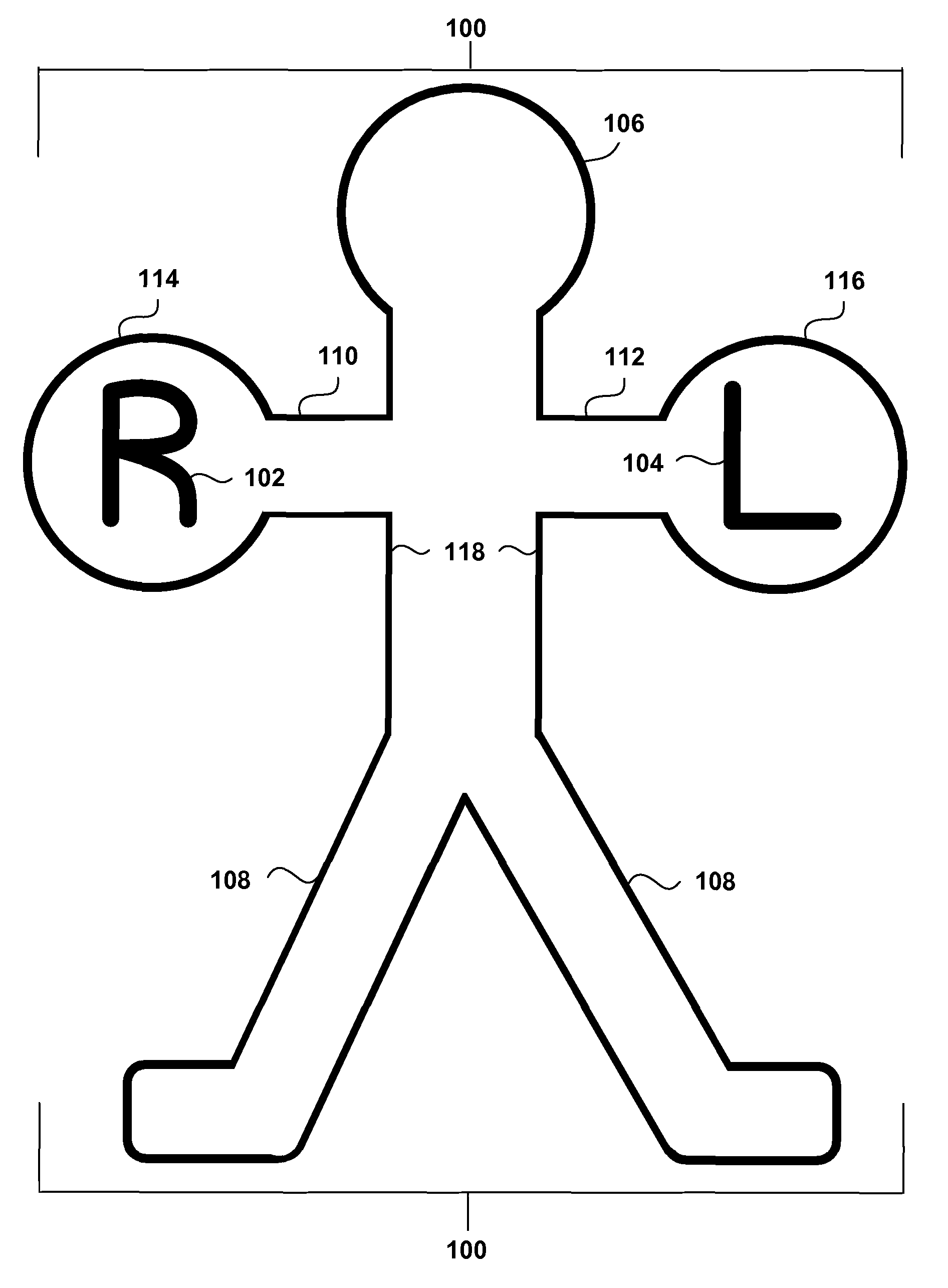 Anatomical marker for x-ray orientation