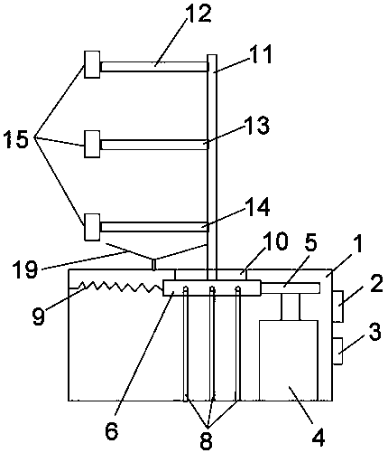 Automatic soil particle measuring experimental device