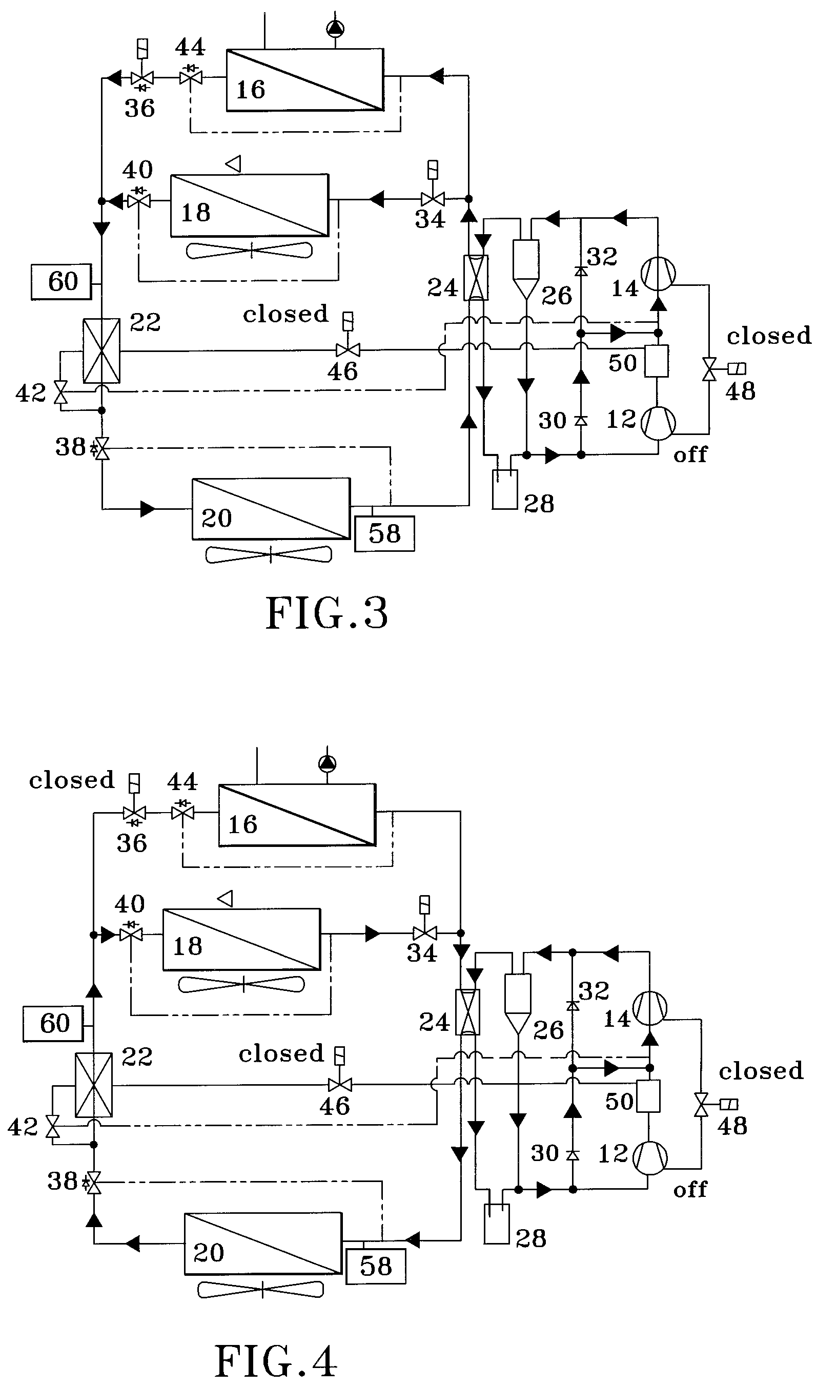 Heat pump system with multi-stage compression