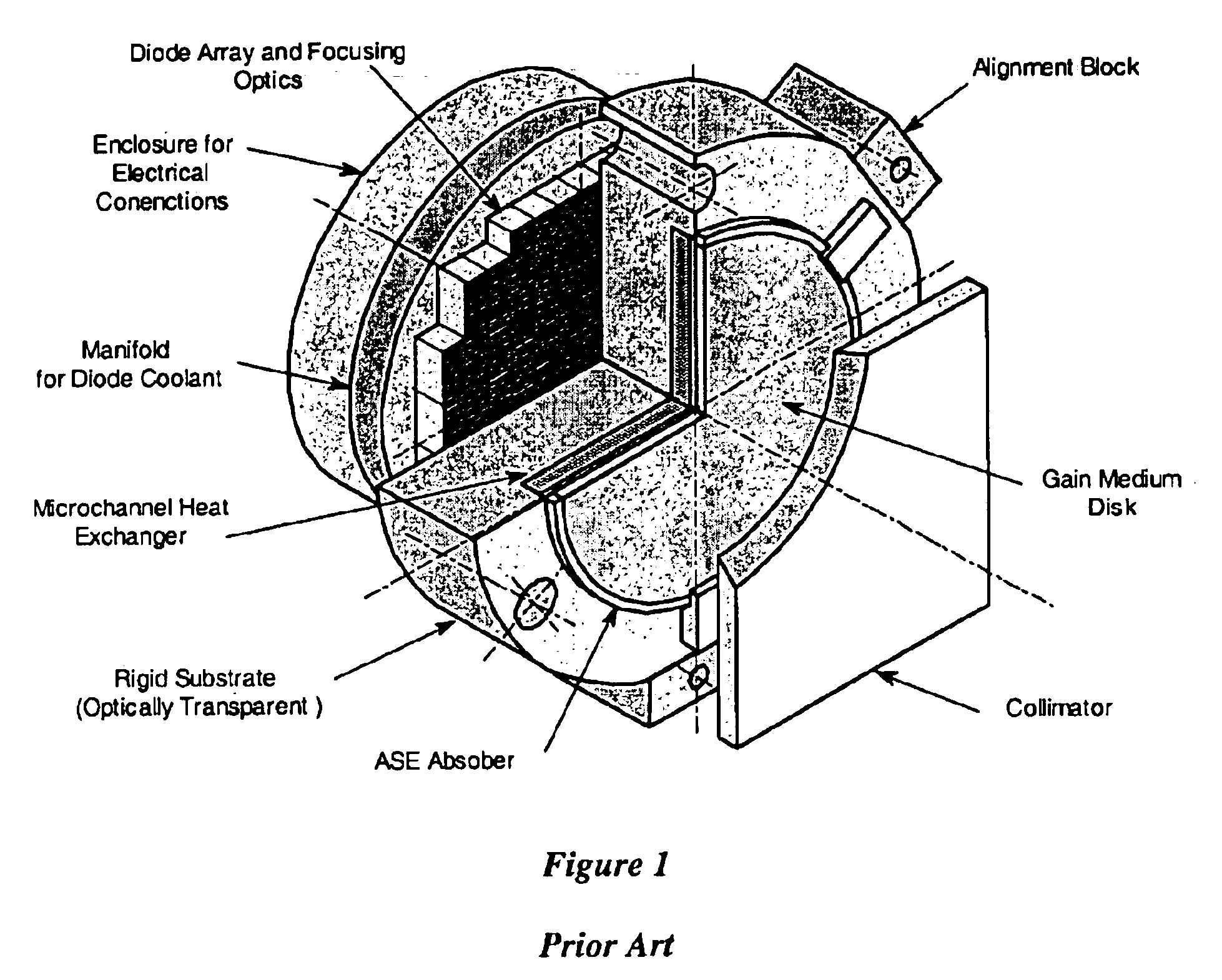 High-average power active mirror solid-state laser with multiple subapertures