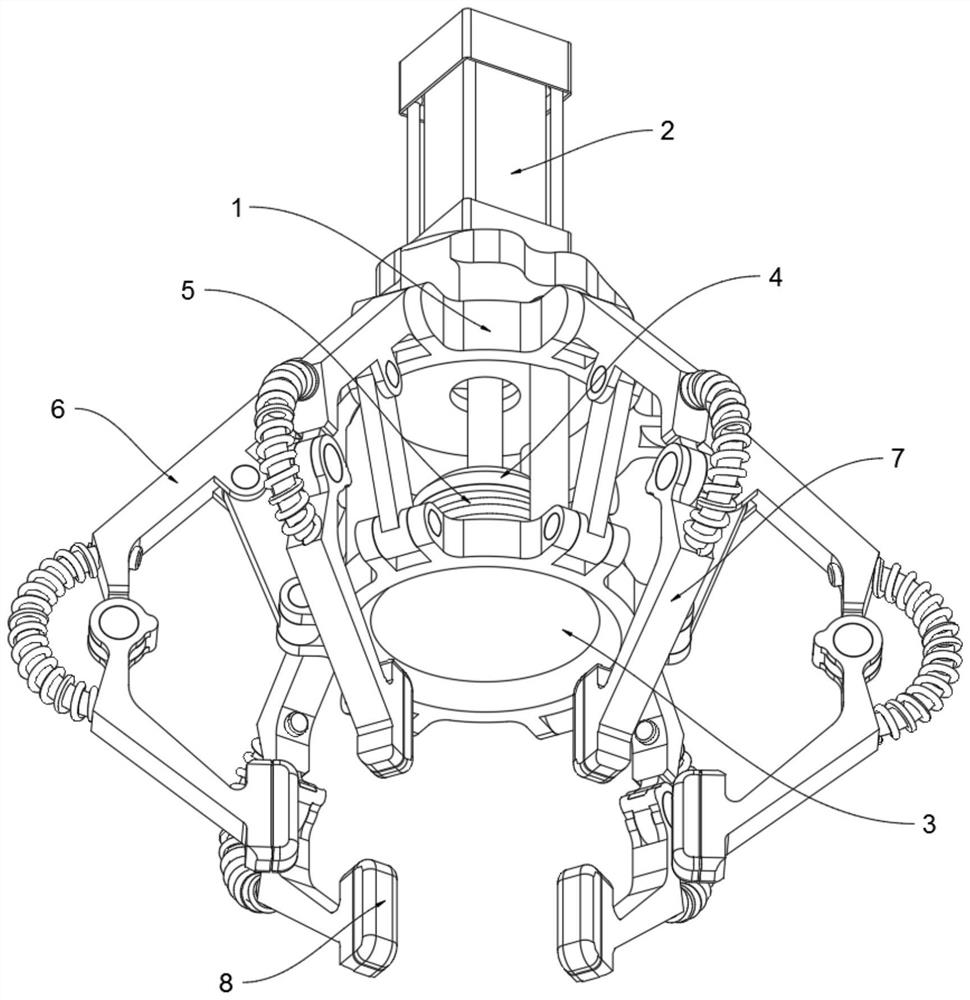 Anti-fragmentation clamping tool for new material production and processing and operation technology of anti-fragmentation clamping tool