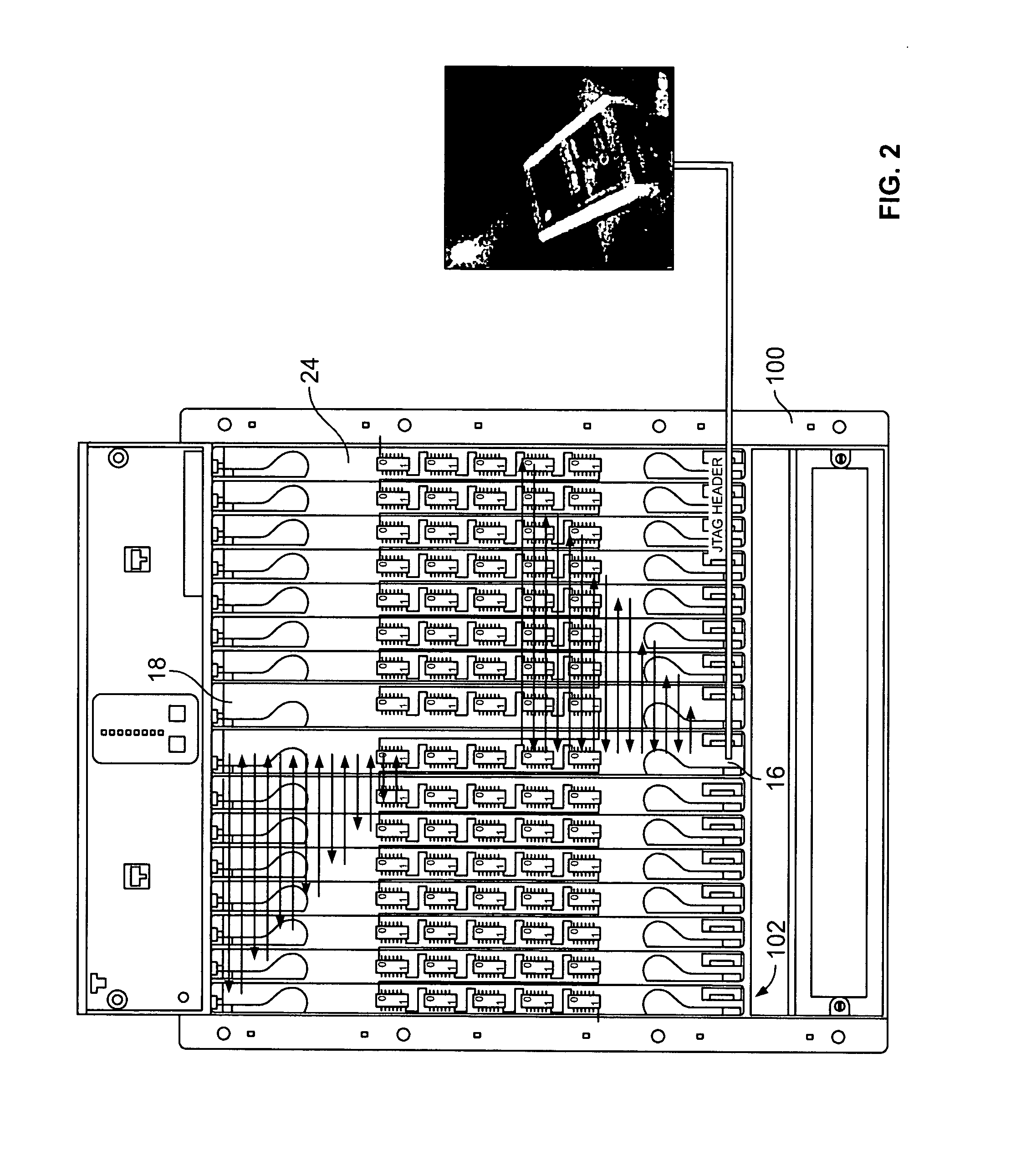 Method and system for testing backplanes utilizing a boundary scan protocol