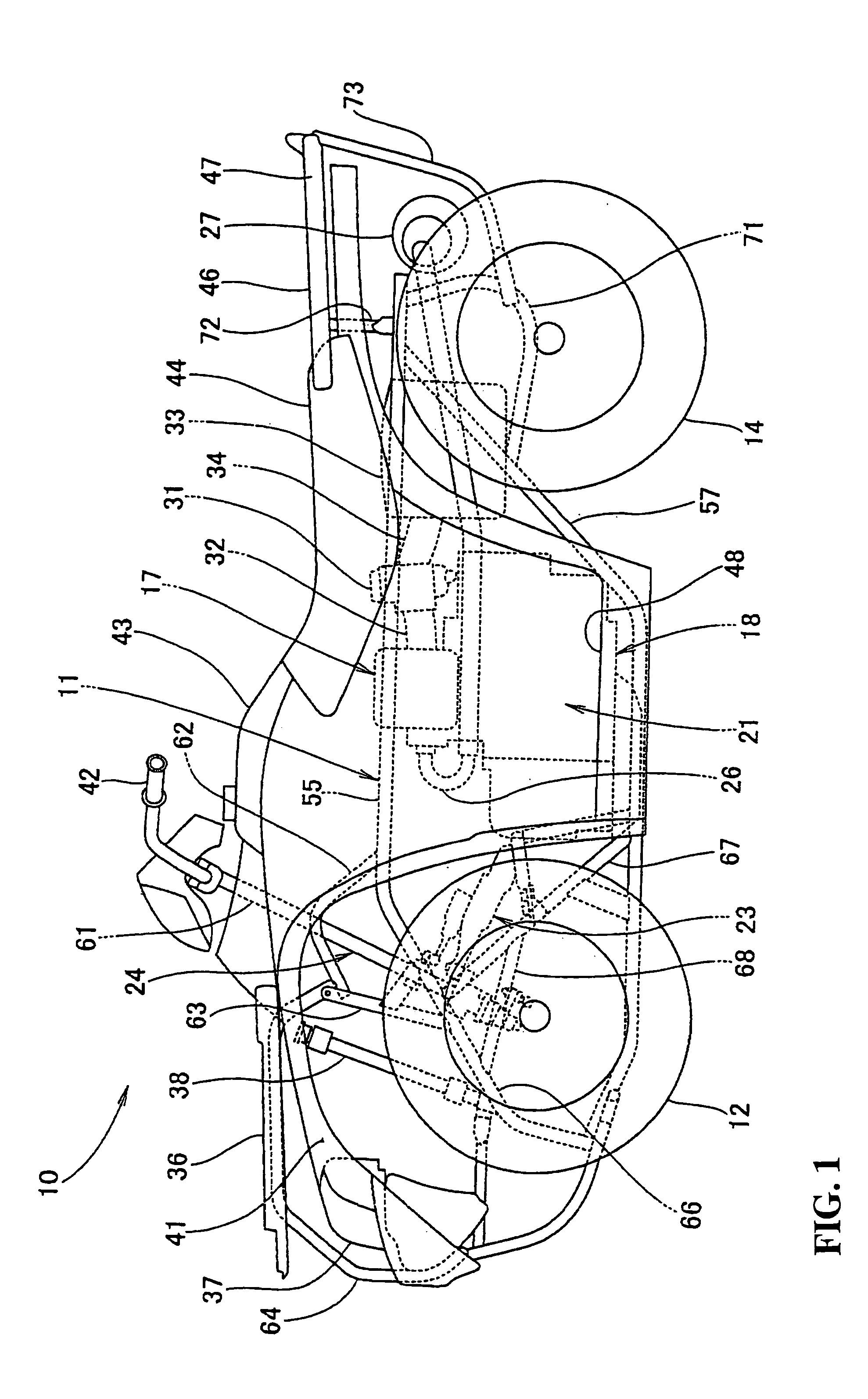 Layout structure of power steering system for vehicle