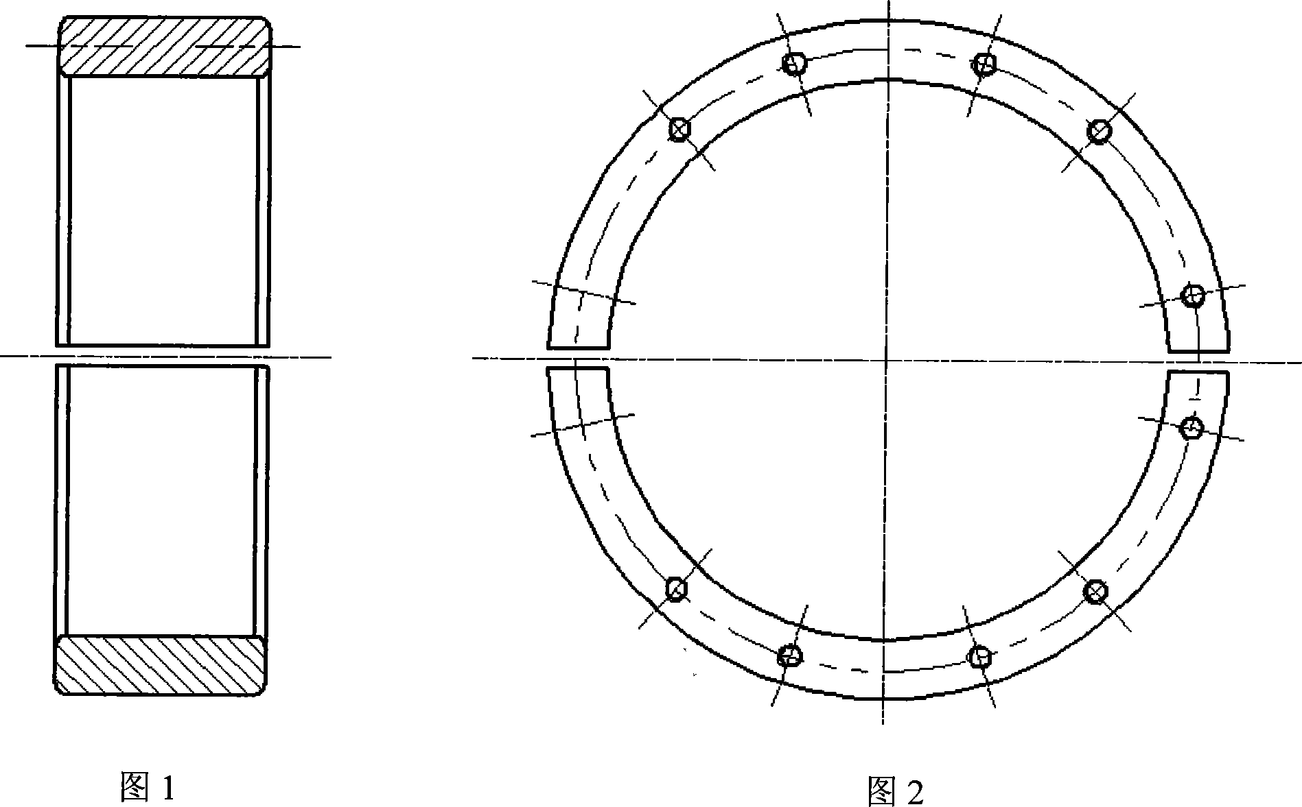 Method for processing mechanical diaphram pump crank bearing bushing