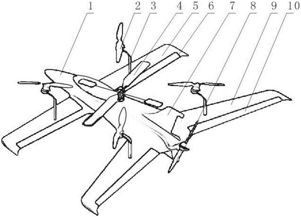 Vertical take-off and landing tandem wing unmanned aerial vehicle
