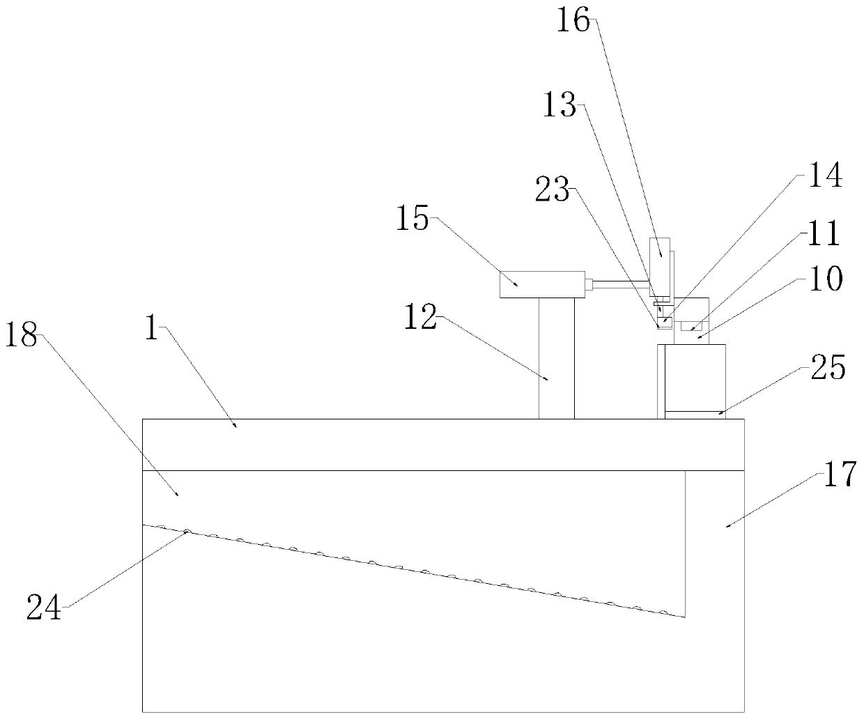 Food packaging bag storing and transferring device