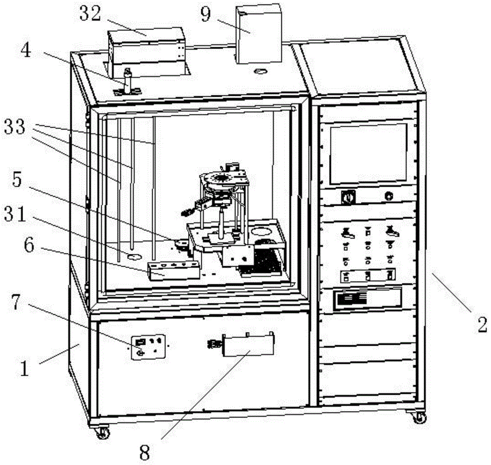 Smoke density test device