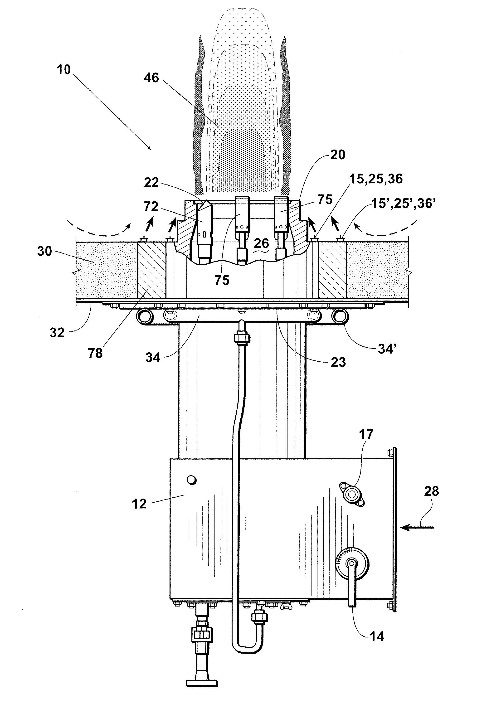 Low NO<sub>x </sub>burner apparatus and method