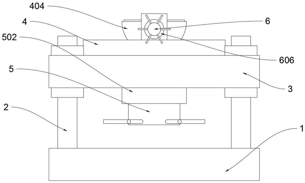 Adjusting clamping block structure for automobile tool