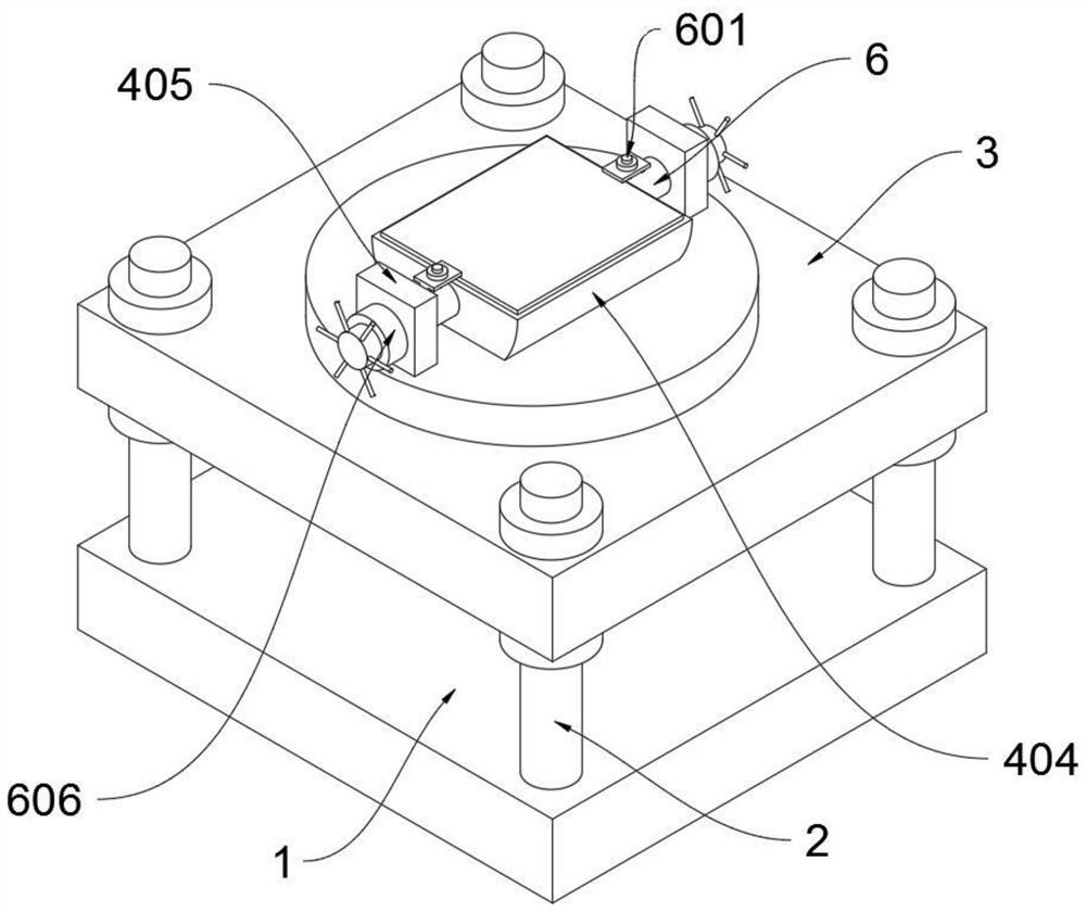 Adjusting clamping block structure for automobile tool