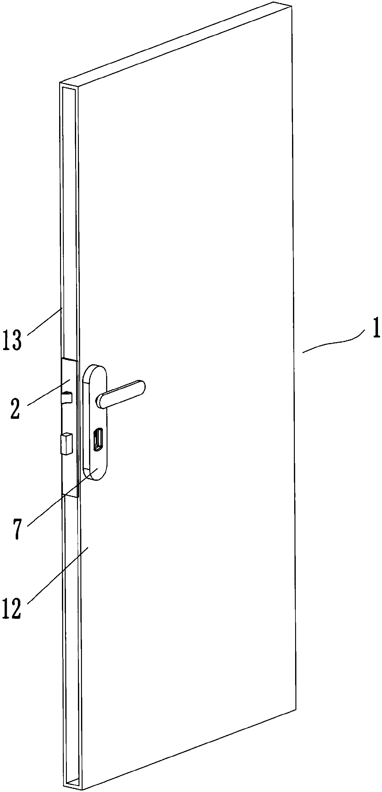 Pickproof door lock structure