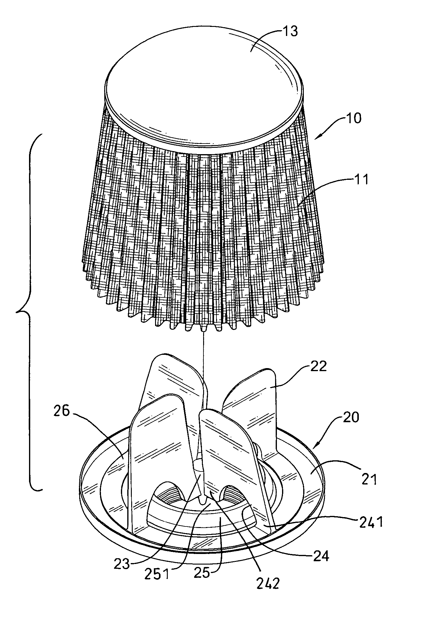 Air filter for an internal combustion engine