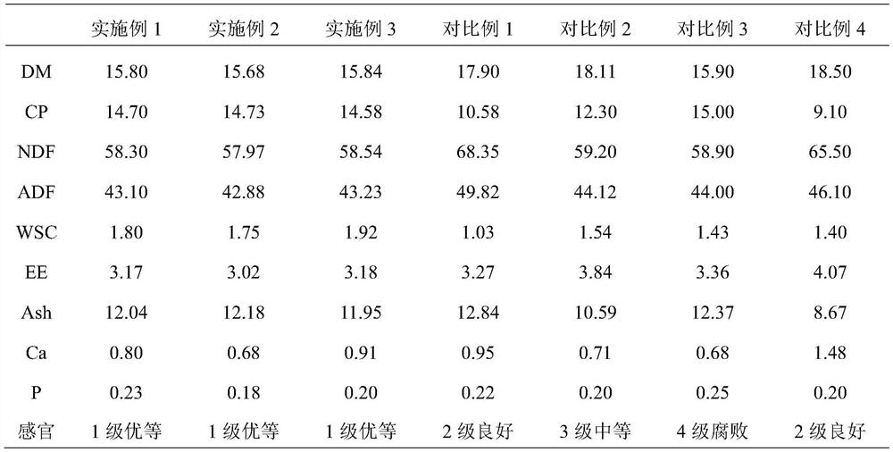 Sweet sorghum and lemon leaf mixed silage fodder and preparation method therefor